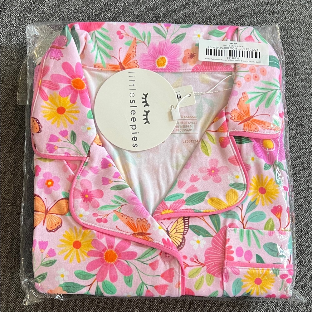 NWT: Little Sleepies Vibrant Floral Pajama Set